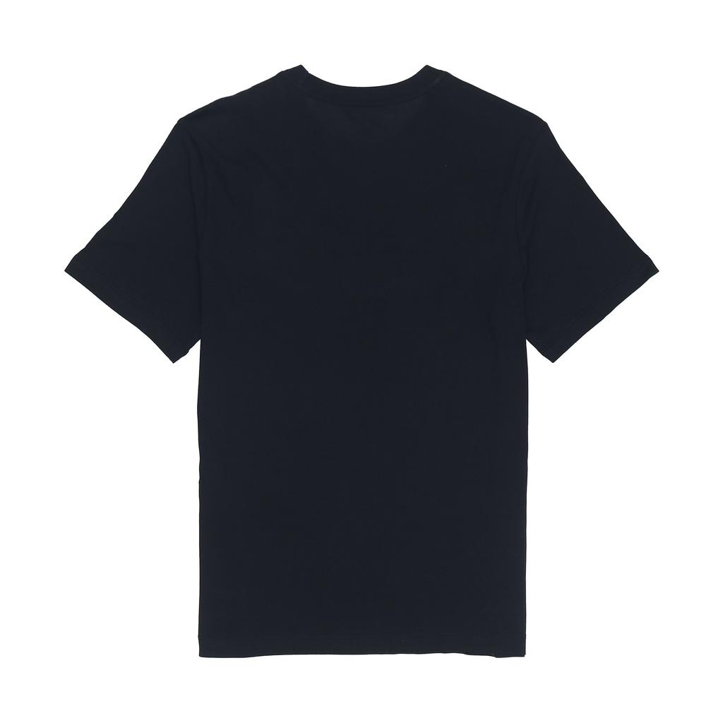 Nike Sportswear Solid Color Embroidered Logo Micro Mark Round Neck Casual Short Sleeve Black Men's BV0508-010