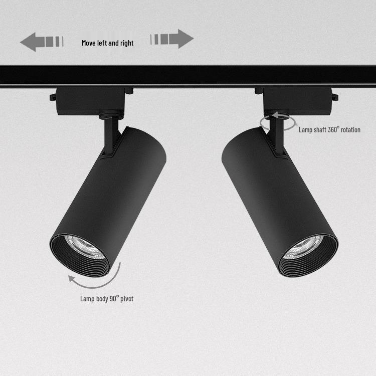 Modern GU10 LED Track Lighting for Stores and Showrooms