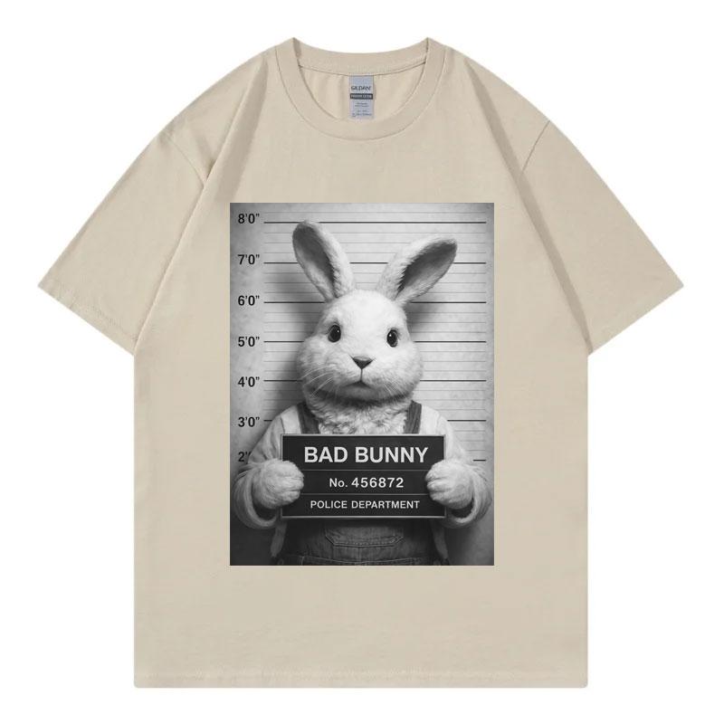 Rapper Bad Bunny Fuuny Meme Graphic T Shirts Men Women Fashion Vintage Short Sleeve Tshirt Summer Casual Loose Cotton Tshirts