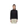 Li Ning Fitness Series Solid Color Stand Collar Zip-Up Sports Hoodie Women Hoodies Black AWDT980-1