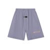 FOG Line Flocked Letter Shorts Unisex Casual Loose Streetwear