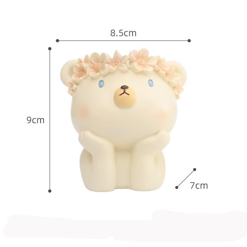 

Милая настольная ваза, фигурка, держатель для ручек с дренажным отверстием, цветочный горшок, бонсай для украшения дома, офиса, спальни, украшения для хранения