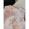 2025 vest buckle jacquard embroidery tassel new pink round neck versatile vest women