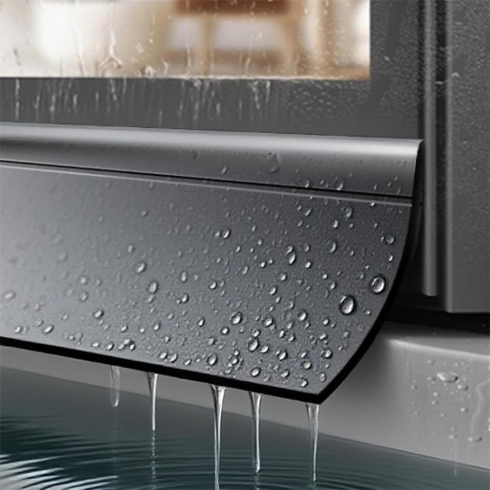 Barrera de Lluvia Autoadhesiva de 300 cm para Ventanas Deflector de Lluvia Puerta para Ventanas Tira de Goma Impermeable para Burlete Ventana