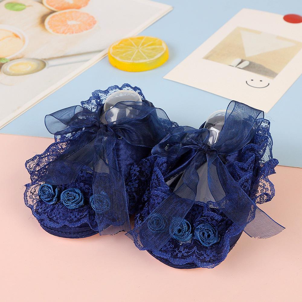 Lace Princess Baby Shoes: Soft Sole, Anti-Slip Cotton Shoes for Spring & Autumn