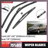 Front and Rear Wiper Blades for Citroen Citrone 2006-2014 26+26+14