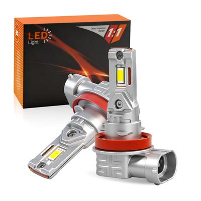 JICPLLX H11 LED LED Fog Positive Halogen LEDs with CSP Quadruple Heat Long Noise Headlights, Lamps, H8, H11, H16, 16W2, 6500K, Size, High-Efficiency