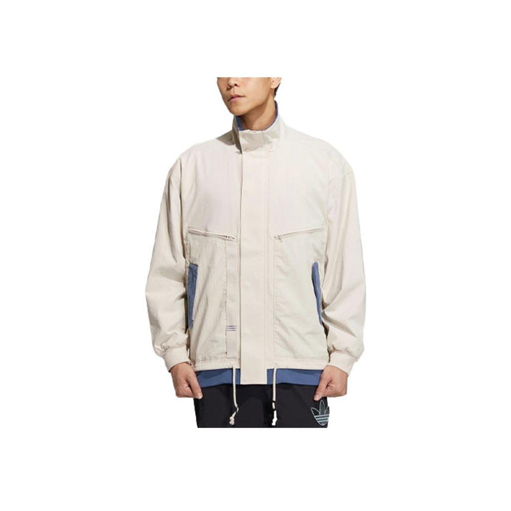 Adidas Jacke mit Farbblock-Logo und Reißverschluss für Herren Oberbekleidung Klar-Braun HY7242