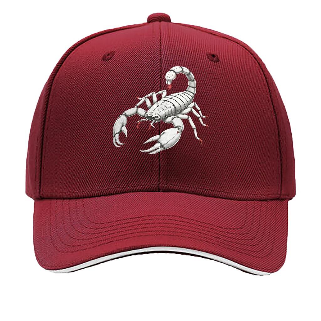 Unisexs Black Scorpion Graphic Hat Wide Brim Hunting Camping Casual Outdoors Bold Scorpion Desig Sandwich Baseball Cap
