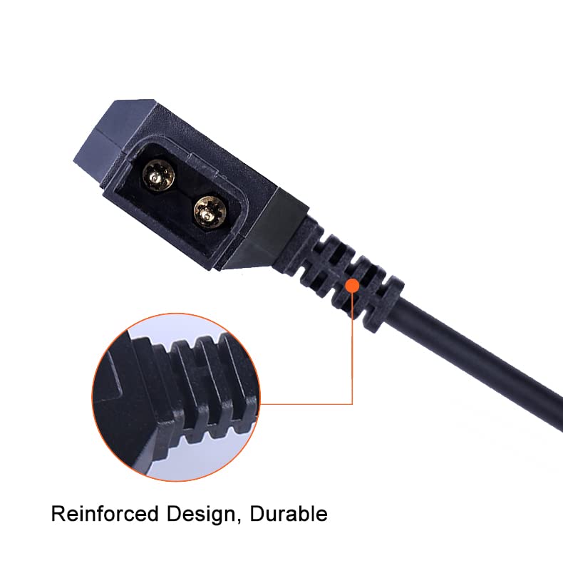 BMPCC To 4K Power Cable for Blackmagic Pocket Cinema Camera 4K with Gold Mount and Length D-Tap V-Mount, 18" - 59"