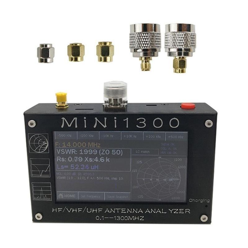 Antennas Analyzers 0.1Mhz-1300MHz Aluminum Shell Vector Networks Analyzers Multitester SMA Calibration Kit Touch Screens