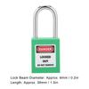 5Sets 38mm Padlock Lockout Tagout HardWearing with 10 Keys Writable Label for Machine Building Security(Green )