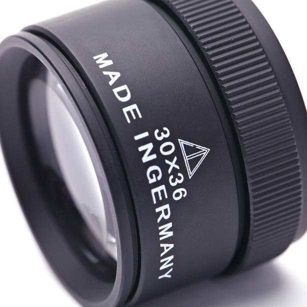 30x36mm Clear 30x Magnification Jewelry Appraisal Metal Magnifier SC30x36
