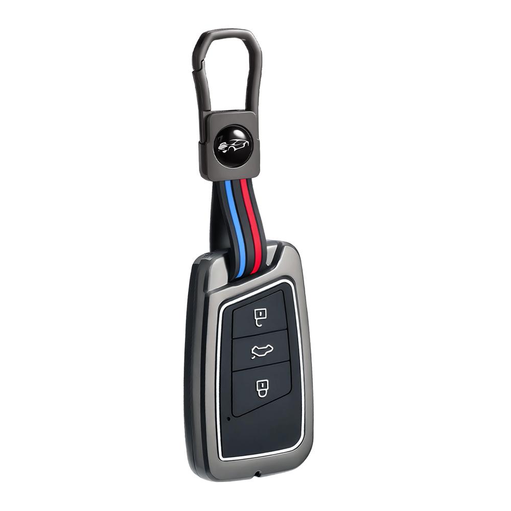 Zinc Alloy Car Key Case Cover For VW Volkseagen Passat B8 Magotan For Skoda Superb A7 Kodiaq Seat Holder Bag Accessories