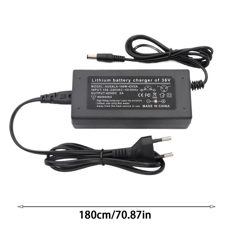 Battery Charger For Bike 42V2A Electric Charger Replacement Vehicle Charging Equipment Energy-Saving Maintainer For E-bikes