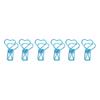 100pcs   Clips Cute Cartoon Heart Shape Metal Hollowed   Tail Clips Paper Clamps   Supplies