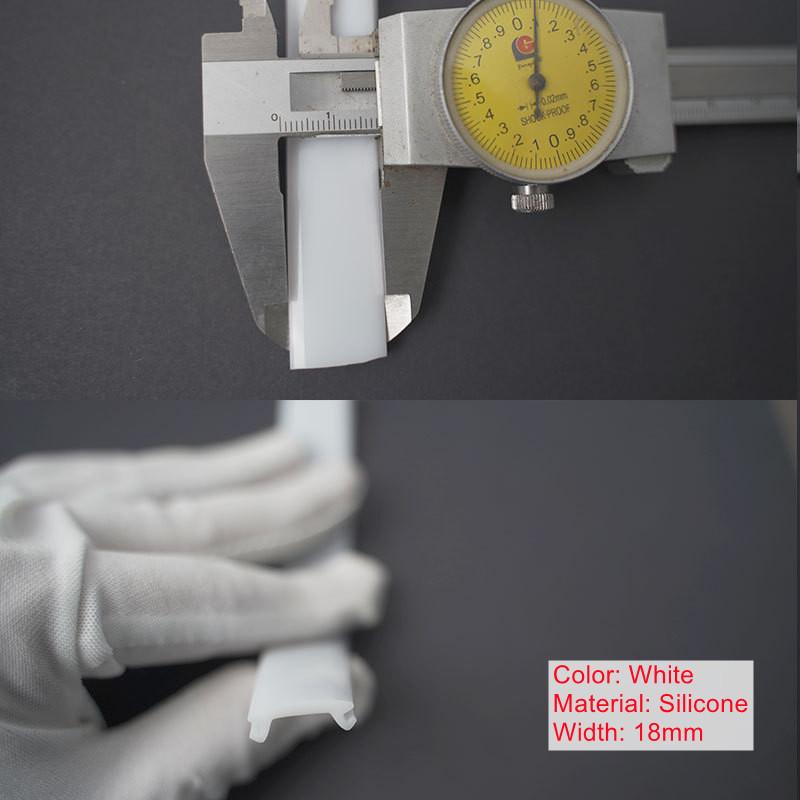 Led Aluminum Profile Silicone Flexible Pc Lampshade Milky White Cover for Cabinet Hard Bar Light Wall Decor Diy Linear Lamps