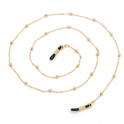 Chain Necklace Dual-Use Simple Gold Silver Beads Eyeglasses Chain Sunglasses Lanyard