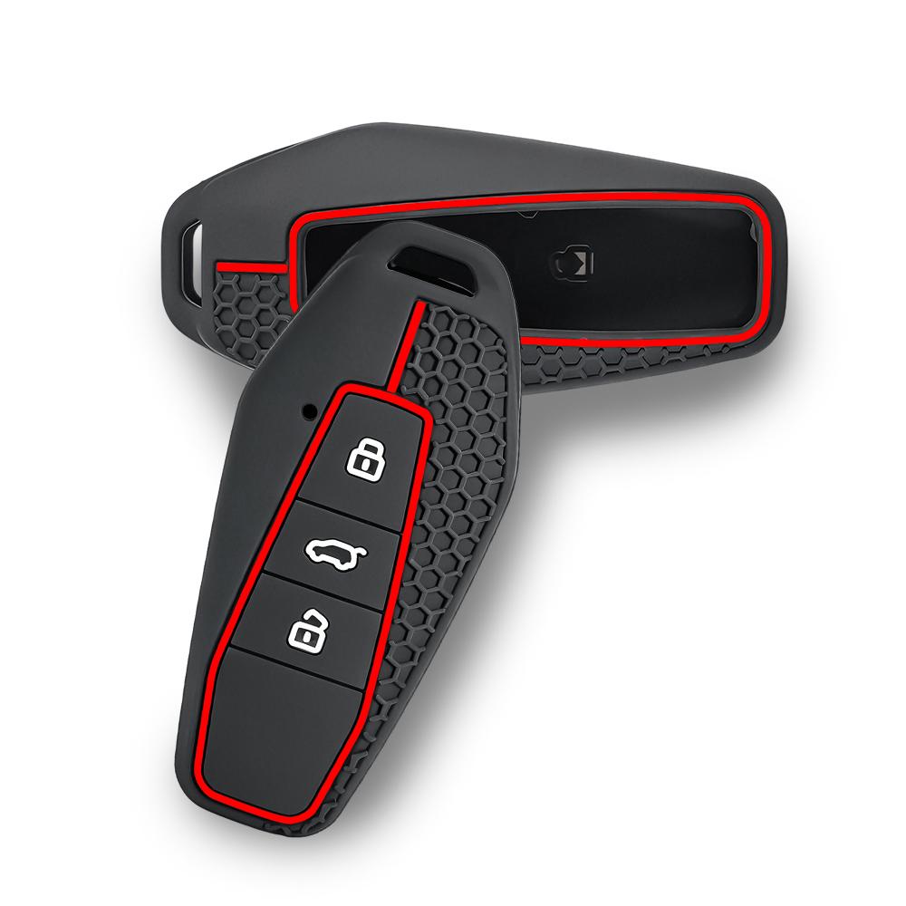 Car Remote Key Case Shell For Chery Icar03 Remote Key Cover Special Shuxiangjia Eq7 3-Button Key Soft Silicone Protective Cover