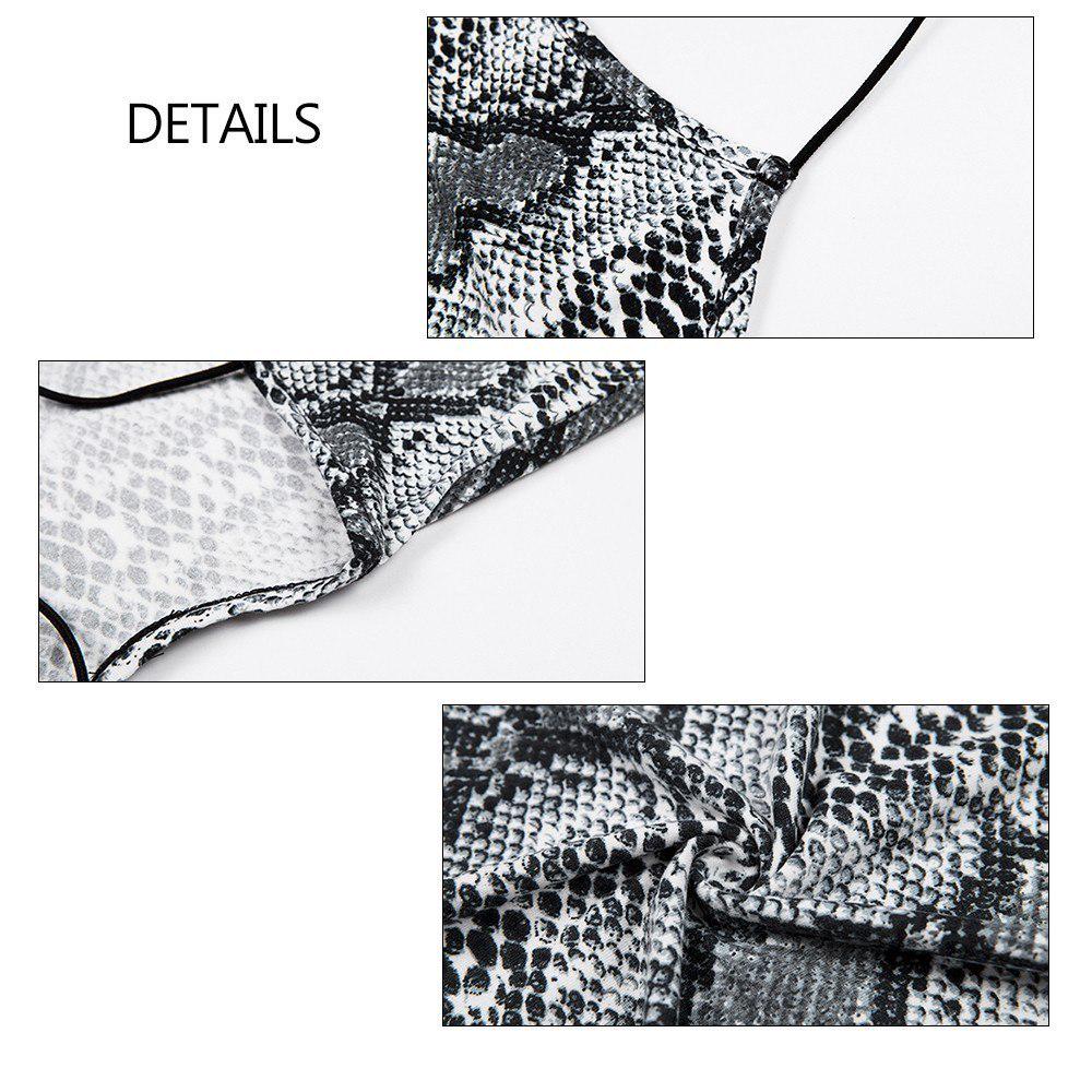 Robe fourreau à épaules dénudées pour femme, imprimé serpent, sexy, moulante, dos nu, mini, robe de club à bretelles spaghetti