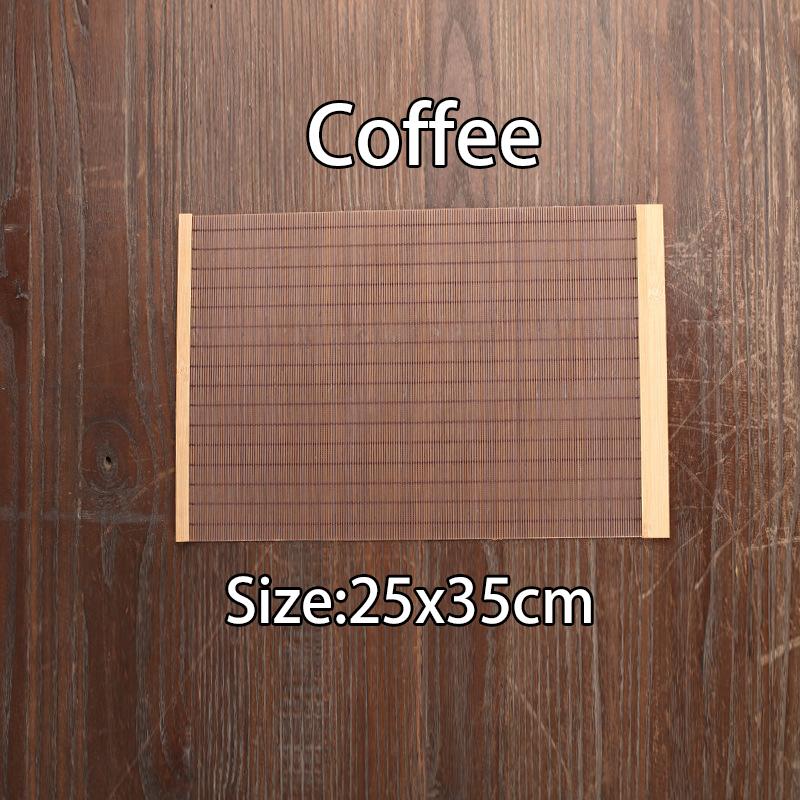 Natural Bamboo Table Runner Placemat Tea Mats Table Placemat Pad Ceiling Decor Home Cafe Restaurant Decoration
