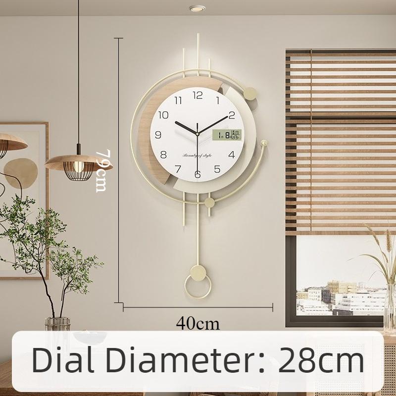 Decorative Wall Clock Modern Mural Wall Watch Luxury Aesthetic Pendulum Clocks Minimalist Silent Elegant Living Room Watches