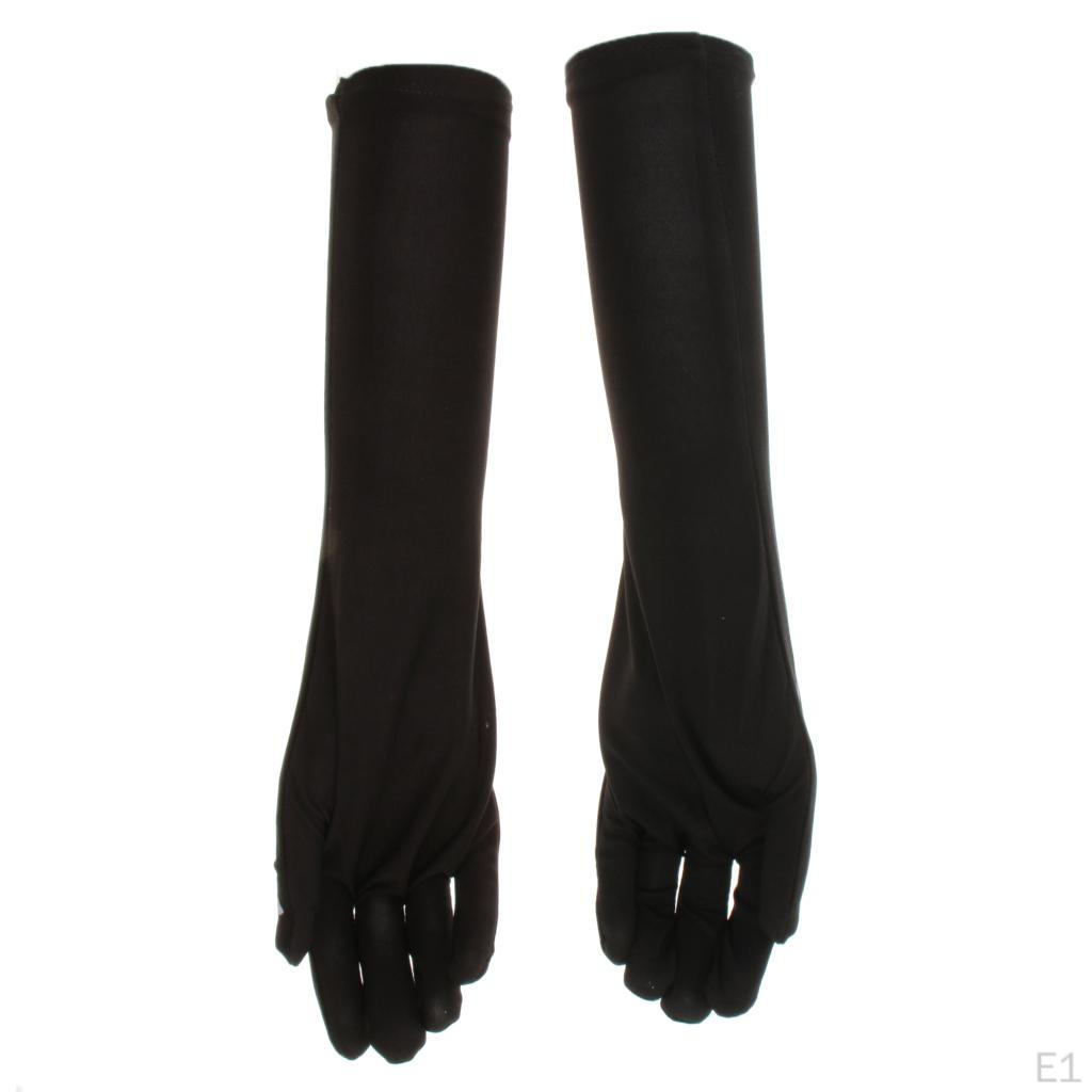 Halloween Skeleton Long Gloves Hand Costume Fancy Dress Cosplay Prop Decor