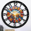 25cm Creative Iron Round Wall Clock for Fashionable Decor