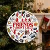 Friends Don't Lie Christmas Ornament Funny Acrylic Xmas Tree Hanging Decoration Holiday Gifts for Friends Family Fans Secret Santa Stocking Stuffer