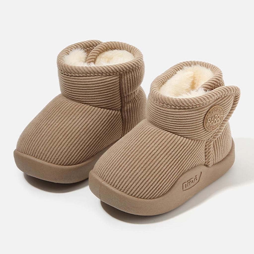 BicoBico Snow Cotton Snow Shoes for Toddlers and Outdoor Shoes with Velcro SC015YE18 Kids' Boots, Girls, Warm, Soft, Non-Slip, Lightweight, Closure,