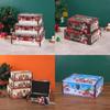 Christmas Wood Leather Storage Box With Lid For Home Organization And Holiday Decor