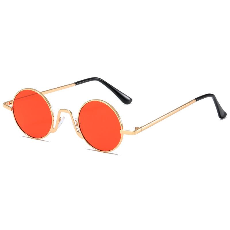 Round Sunglasses Retro Trendy Male Hip Hop Wedding Best Man Sunglasses Female Hong Kong Style Classical Prince Glasses