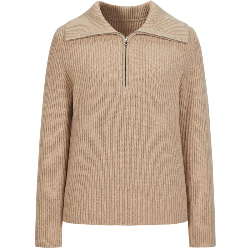 

JOOCE Anna Kou Women s Casual Wool Lapel Long Sleeve Knit Sweater S