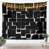 Rote und Schwarze Wandteppich Geometrische Wandkunst Moderne Abstrakte Kunst Wandbehang Decke für Wohnzimmer Schlafzimmer Luxuriöse Heimdekoration