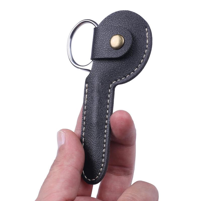 Stainless Steel Pointed Eyebrow Scissors with Protective Cover - Men's Nose Hair & Beard Trimmer