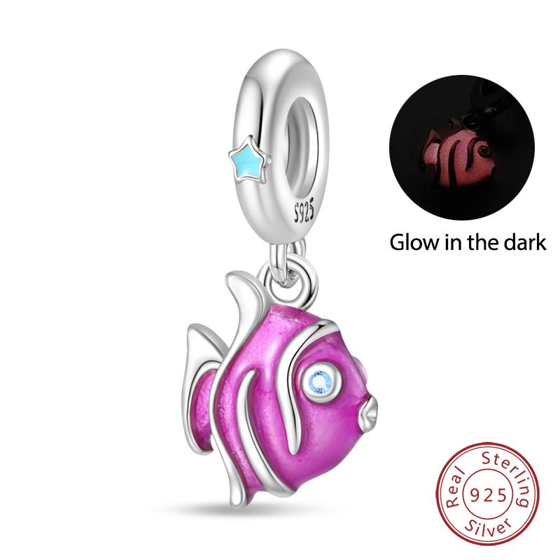 New Copper Ocean Series Mermaids Shell Charms Beads Fit Qikaola Original Bracelets Fine Birthday Diy Jewelry