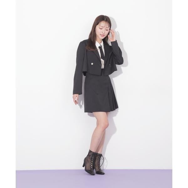 [Jill by Jill Stuart] Linen-like synthetic suiting jacket