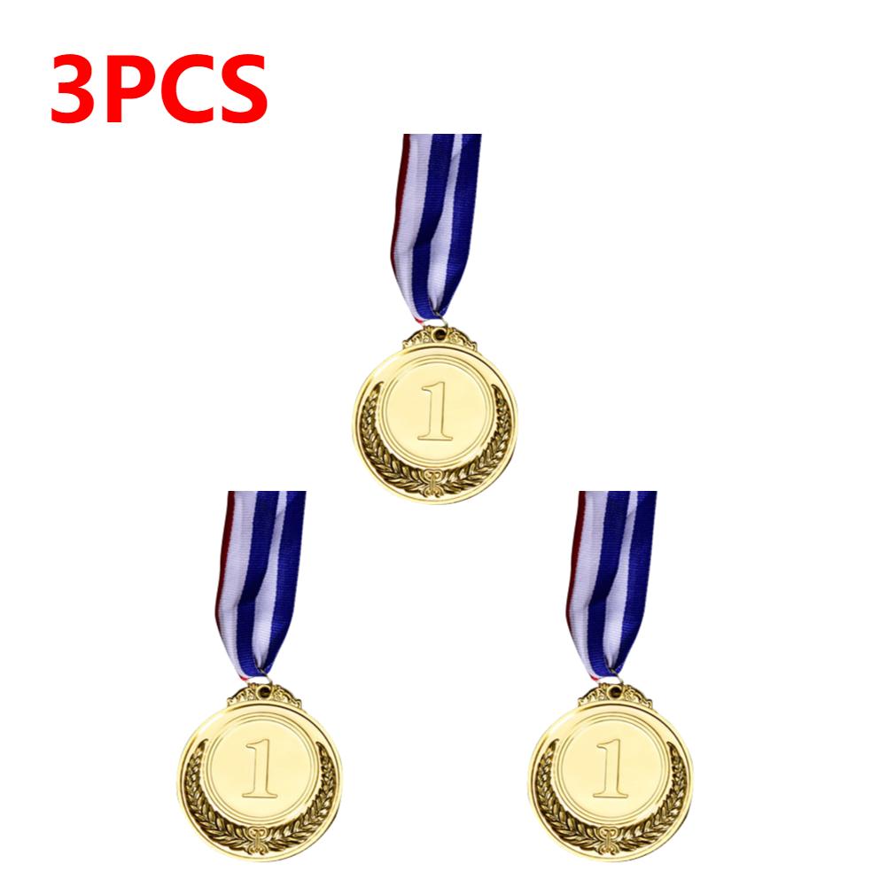 1-10pcs Gold Silver Bronze Prizes Winners Medals Sports Day Competitions Awards Medal Adults Children Outdoor Games Souvenir
