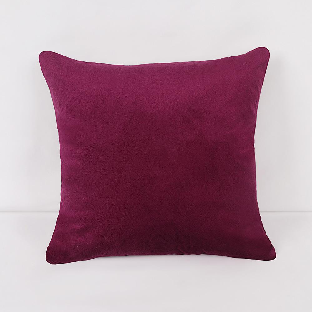 Simple Solid Color Pillow Cover Macaron Color Home Velvet Pillow Cover Sofa Office Lunch Break Pillow Premium Durable