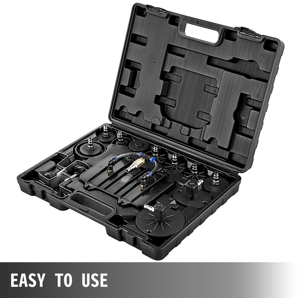 Pneumatic Air Pressure Bleeder, Brake Pressure Bleeding Tool Portable Brake and Clutch Bleeder Valve System Kit Garage Workshop Mechanics Brake Oil