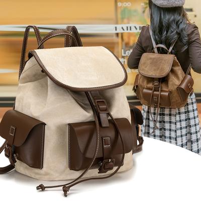 Mochila Retro Feminina Patchwork