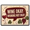 Funny Custom Welcome Doormat Wine Okay Whining Not Okay Indoor Entrance Rug for Kitchen Bar Dining Room Decor Anti-slip Doormat