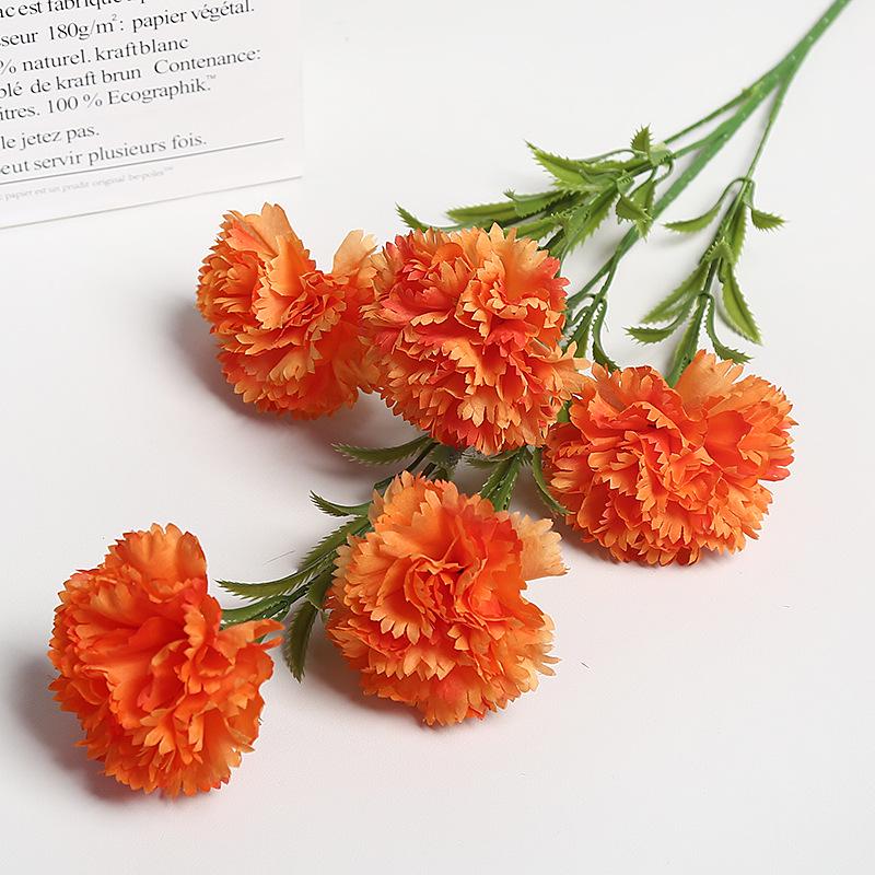 High-End Artificial Carnation Bouquet for Weddings and Home Decor