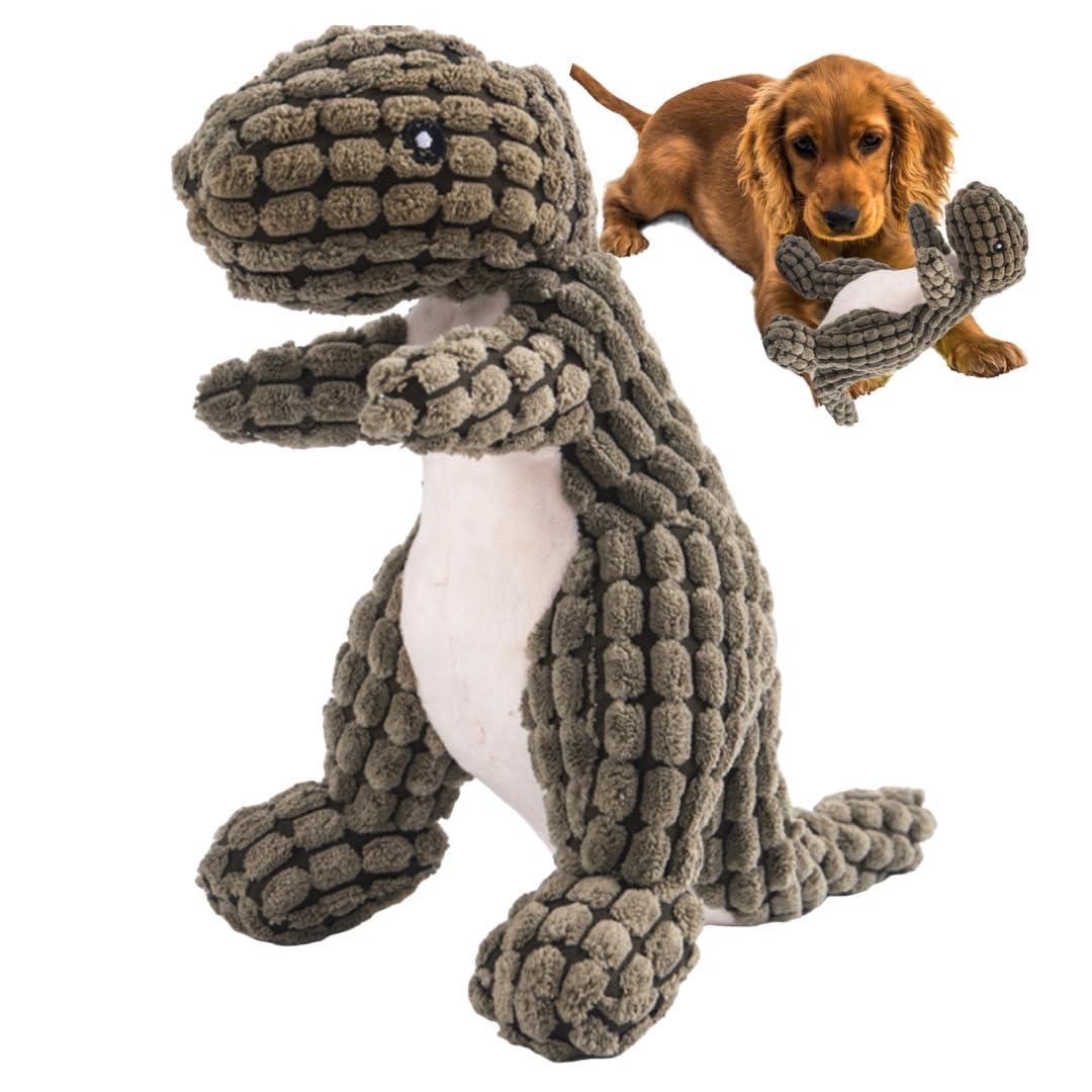 

Wanmaru Shoten Biting Saurus Stress Relief Lack of Exercise Dog Toy Chewing Toy Stuffed Toy Shoes Makes Sound Present Gift Small Dog (Tyrannosaurus,