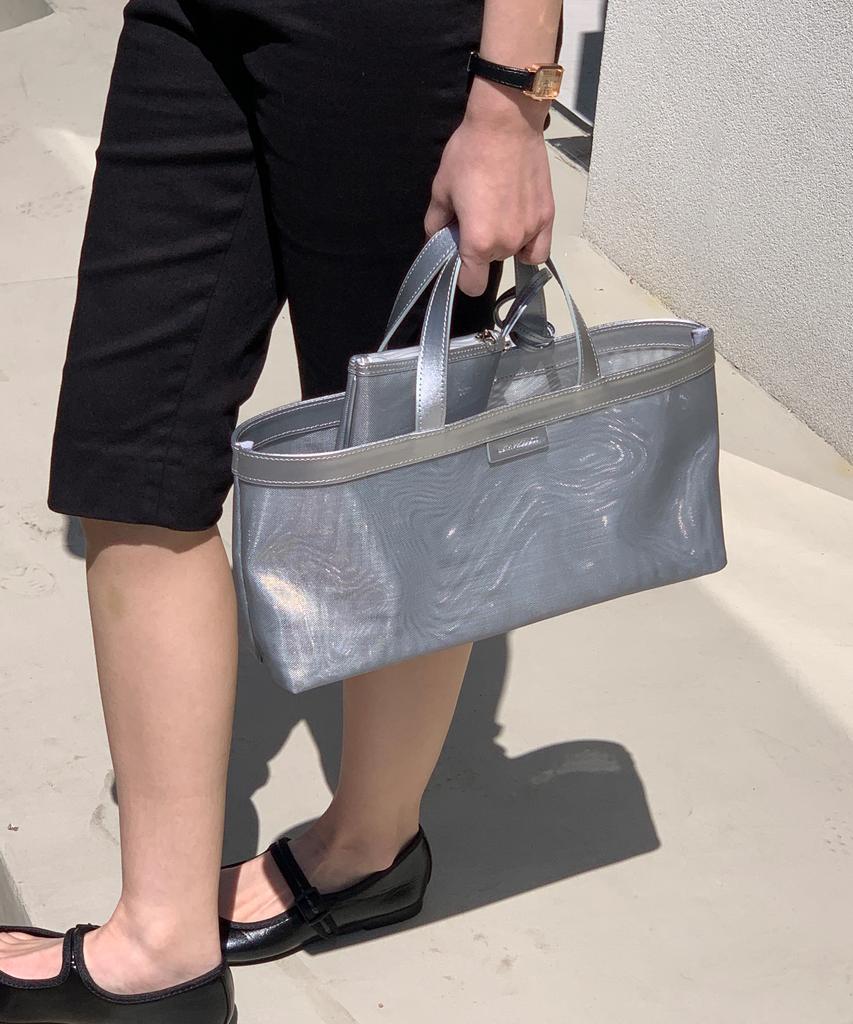 Luthproduct Commuters Mesh Tote Bag _ Silver