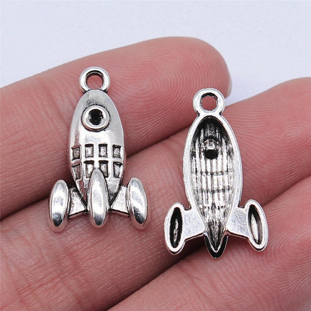 Charms Airplane Ship Pendants Minimalist Jewelry Components QC001