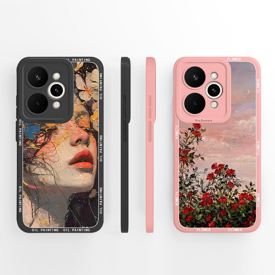 Trendy Butterfly Case For Realme 15 Pro 5G Soft Liquid Silicone Anti Drop Bumper Cover For Realme15 15Pro Full Protective Funda