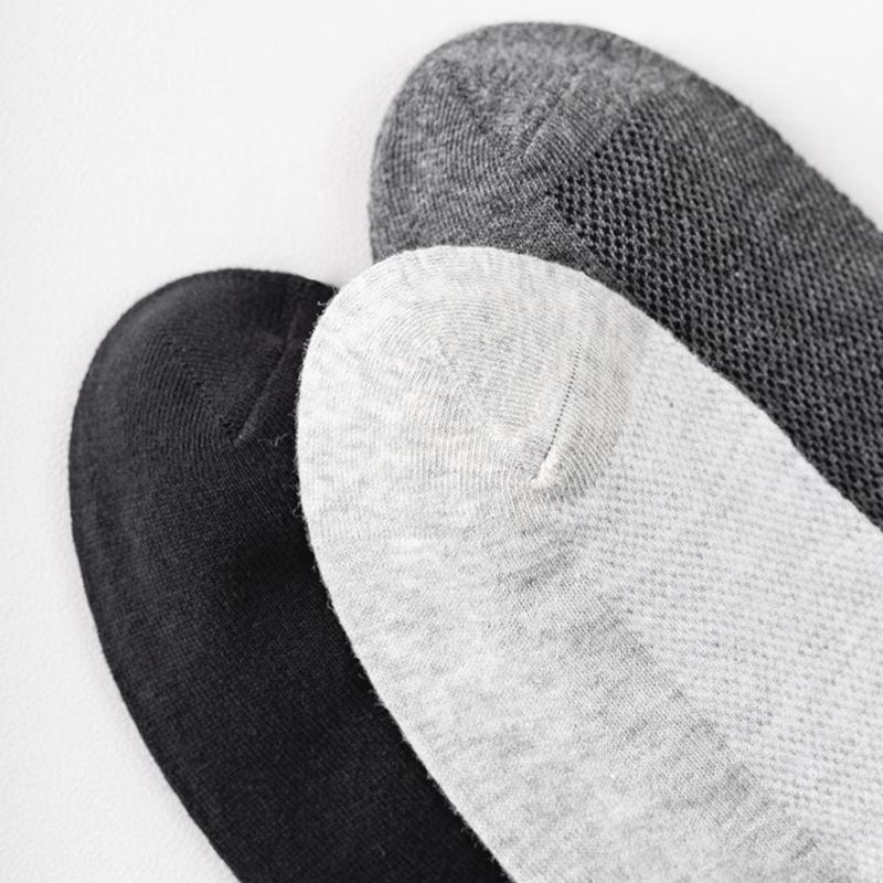 10 Pairs Men's Plus Size Mid-tube Socks European Size 43-48 Mesh Casual Sports Socks Big Foot Design