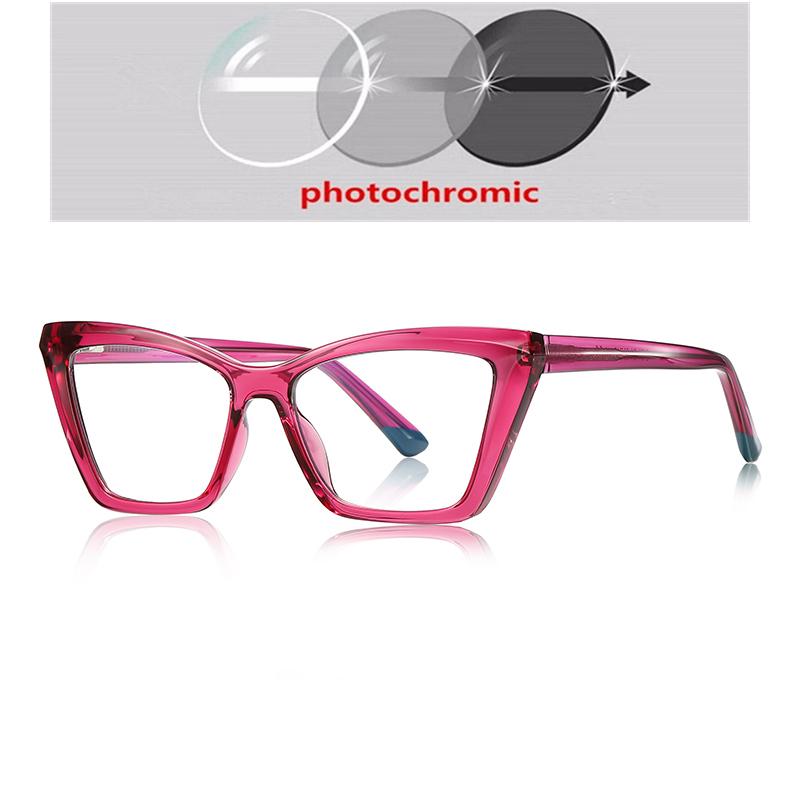 Blue Light Blocking Student Cat Eye Nearsighted Glasses For Women  Myopes Lunettes Female Prescription 0 -0.5 -0.75 To -6.0