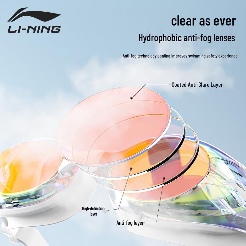 Li-Ning 2025 Anti-Fog HD Swim Goggles